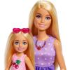 imageBarbie Family ampamp Friends Dolls ampamp Accessories Playset PicnicThemed Playset with Fashion ampamp Small Dolls Plus 9 Pieces Including Food