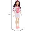 imageBarbie Fashionistas Doll 214 Black Wavy Hair with Twist n Turn Dress ampamp Accessories 65th Anniversary Collectible ToyDoll