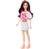 imageBarbie Fashionistas Doll 214 Black Wavy Hair with Twist n Turn Dress ampamp Accessories 65th Anniversary Collectible ToyDoll