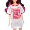 imageBarbie Fashionistas Doll 214 Black Wavy Hair with Twist n Turn Dress ampamp Accessories 65th Anniversary Collectible ToyDoll