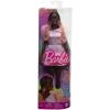 imageBarbie Fashionistas Doll 216 with Tall Body ampamp Black Hair in Low Ponytail in Pink ampamp Peach Party Dress 65th Anniversary Collectible Toy