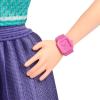 imageBarbie Fashionistas Doll 232 with Red Hair Wearing Sporty B Jersey Top and Pleated Purple Skirt with Watch and Sneakers