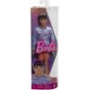 imageBarbie Fashionistas Ken Doll 219 with Slender Body Wearing a Removable LongSleeve Pink ampamp Blue Patterned Shirt with Shorts
