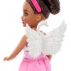 imageBarbie Toys Chelsea Ballerina Set Career Brunette Small Doll with 5 DanceThemed Accessories Including Swan Wings