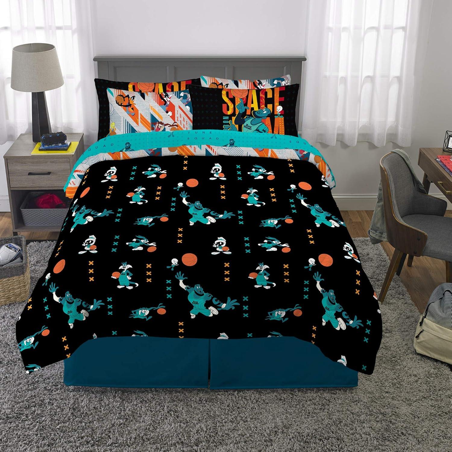 imageFranco Barbie Barbiecore Bedding Super Soft Comforter and Sheet Set with Sham 7 Piece Full Size Official Licensed ProductSpace Jam 2 a New Legacy