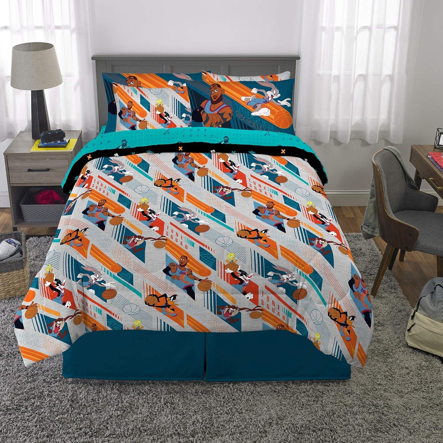 imageFranco Barbie Barbiecore Bedding Super Soft Comforter and Sheet Set with Sham 7 Piece Full Size Official Licensed ProductSpace Jam 2 a New Legacy