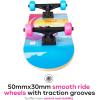 imageBarbie Skateboard with Printed Graphic Grip Tape  Great for Kids and Teens Cruiser Skateboard with ABEC 5 Bearings Durable Deck Smooth WheelsGrip Tape