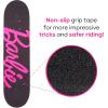 imageBarbie Skateboard with Printed Graphic Grip Tape  Great for Kids and Teens Cruiser Skateboard with ABEC 5 Bearings Durable Deck Smooth WheelsGrip Tape