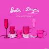 imageDragon Glassware x Barbie Champagne Flutes Glass  8 oz Pink and Magenta Crystal Champagne Glasses Set of 2  Mimosa and Cocktail DrinkwareBarbie