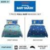 imageFranco Barbie Barbiecore Bedding Super Soft Comforter and Sheet Set with Sham 7 Piece Full Size Official Licensed ProductBaby Shark