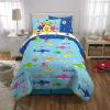 imageFranco Barbie Barbiecore Bedding Super Soft Comforter and Sheet Set with Sham 7 Piece Full Size Official Licensed ProductBaby Shark