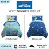 imageFranco Barbie Barbiecore Bedding Super Soft Comforter and Sheet Set with Sham 7 Piece Full Size Official Licensed ProductBaby Shark