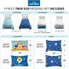 imageFranco Barbie Barbiecore Bedding Super Soft Comforter and Sheet Set with Sham 7 Piece Full Size Official Licensed ProductBaby Shark