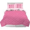 imageFranco Barbie Barbiecore Bedding Super Soft Comforter and Sheet Set with Sham 7 Piece Full Size Official Licensed ProductBarbie