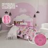 imageFranco Barbie Barbiecore Bedding Super Soft Comforter and Sheet Set with Sham 7 Piece Full Size Official Licensed ProductBarbie