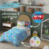 imageFranco Barbie Barbiecore Bedding Super Soft Comforter and Sheet Set with Sham 7 Piece Full Size Official Licensed ProductBlue