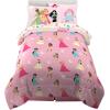 imageFranco Barbie Barbiecore Bedding Super Soft Comforter and Sheet Set with Sham 7 Piece Full Size Official Licensed ProductDisney Princess