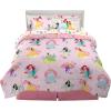 imageFranco Barbie Barbiecore Bedding Super Soft Comforter and Sheet Set with Sham 7 Piece Full Size Official Licensed ProductDisney Princess