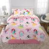 imageFranco Barbie Barbiecore Bedding Super Soft Comforter and Sheet Set with Sham 7 Piece Full Size Official Licensed ProductDisney Princess