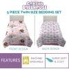 imageFranco Barbie Barbiecore Bedding Super Soft Comforter and Sheet Set with Sham 7 Piece Full Size Official Licensed ProductGabbys Dollhouse