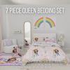 imageFranco Barbie Barbiecore Bedding Super Soft Comforter and Sheet Set with Sham 7 Piece Full Size Official Licensed ProductGabbys Dollhouse