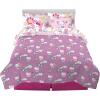 imageFranco Barbie Barbiecore Bedding Super Soft Comforter and Sheet Set with Sham 7 Piece Full Size Official Licensed ProductHello Kitty  Rainbow Garden