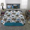 imageFranco Barbie Barbiecore Bedding Super Soft Comforter and Sheet Set with Sham 7 Piece Full Size Official Licensed ProductJurassic World