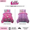 imageFranco Barbie Barbiecore Bedding Super Soft Comforter and Sheet Set with Sham 7 Piece Full Size Official Licensed ProductLol Surprise