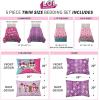 imageFranco Barbie Barbiecore Bedding Super Soft Comforter and Sheet Set with Sham 7 Piece Full Size Official Licensed ProductLol Surprise
