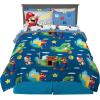 imageFranco Barbie Barbiecore Bedding Super Soft Comforter and Sheet Set with Sham 7 Piece Full Size Official Licensed ProductMario