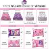 imageFranco Barbie Barbiecore Bedding Super Soft Comforter and Sheet Set with Sham 7 Piece Full Size Official Licensed ProductMy Little Pony