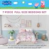 imageFranco Barbie Barbiecore Bedding Super Soft Comforter and Sheet Set with Sham 7 Piece Full Size Official Licensed ProductPeppa Pig