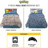 imageFranco Barbie Barbiecore Bedding Super Soft Comforter and Sheet Set with Sham 7 Piece Full Size Official Licensed ProductPokemon  Aloha Region