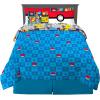 imageFranco Barbie Barbiecore Bedding Super Soft Comforter and Sheet Set with Sham 7 Piece Full Size Official Licensed ProductPokemon