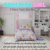 imageFranco Barbie Barbiecore Bedding Super Soft Comforter and Sheet Set with Sham 7 Piece Full Size Official Licensed ProductPokemon Girl