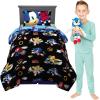 imageFranco Barbie Barbiecore Bedding Super Soft Comforter and Sheet Set with Sham 7 Piece Full Size Official Licensed ProductSonic the Hedgehog