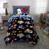 imageFranco Barbie Barbiecore Bedding Super Soft Comforter and Sheet Set with Sham 7 Piece Full Size Official Licensed ProductSonic the Hedgehog