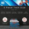 imageFranco Barbie Barbiecore Bedding Super Soft Comforter and Sheet Set with Sham 7 Piece Full Size Official Licensed ProductSuperman