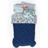 imageFranco Barbie Barbiecore Bedding Super Soft Comforter and Sheet Set with Sham 7 Piece Full Size Official Licensed ProductThe Smurfs  Blue Original