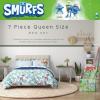 imageFranco Barbie Barbiecore Bedding Super Soft Comforter and Sheet Set with Sham 7 Piece Full Size Official Licensed ProductThe Smurfs  Blue Original