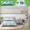 imageFranco Barbie Barbiecore Bedding Super Soft Comforter and Sheet Set with Sham 7 Piece Full Size Official Licensed ProductThe Smurfs  Blue Original