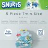 imageFranco Barbie Barbiecore Bedding Super Soft Comforter and Sheet Set with Sham 7 Piece Full Size Official Licensed ProductThe Smurfs  Blue Original