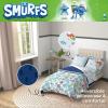 imageFranco Barbie Barbiecore Bedding Super Soft Comforter and Sheet Set with Sham 7 Piece Full Size Official Licensed ProductThe Smurfs  Blue Original