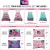 imageFranco Barbie Barbiecore Bedding Super Soft Comforter and Sheet Set with Sham 7 Piece Full Size Official Licensed ProductTrolls World Tour