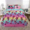 imageFranco Barbie Barbiecore Bedding Super Soft Comforter and Sheet Set with Sham 7 Piece Full Size Official Licensed ProductTrolls World Tour