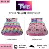 imageFranco Barbie Barbiecore Bedding Super Soft Comforter and Sheet Set with Sham 7 Piece Full Size Official Licensed ProductTrolls World Tour
