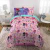 imageFranco Barbie Barbiecore Bedding Super Soft Comforter and Sheet Set with Sham 7 Piece Full Size Official Licensed ProductTrolls World Tour