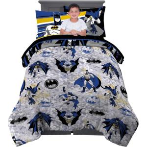 imageFranco Barbie Barbiecore Bedding Super Soft Comforter and Sheet Set with Sham 7 Piece Full Size Official Licensed ProductBatman