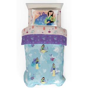 imageFranco Barbie Barbiecore Bedding Super Soft Comforter and Sheet Set with Sham 7 Piece Full Size Official Licensed ProductDisney Princess Mulan  Warrior Heart