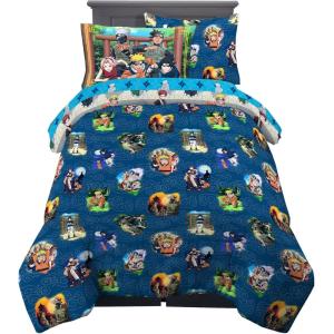 imageFranco Barbie Barbiecore Bedding Super Soft Comforter and Sheet Set with Sham 7 Piece Full Size Official Licensed ProductNaruto